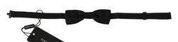 Elegant Black Polka Dot Silk Bow Tie Dolce & Gabbana