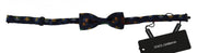 Exquisite Silk Bow Tie in Blue Flags Print Dolce & Gabbana