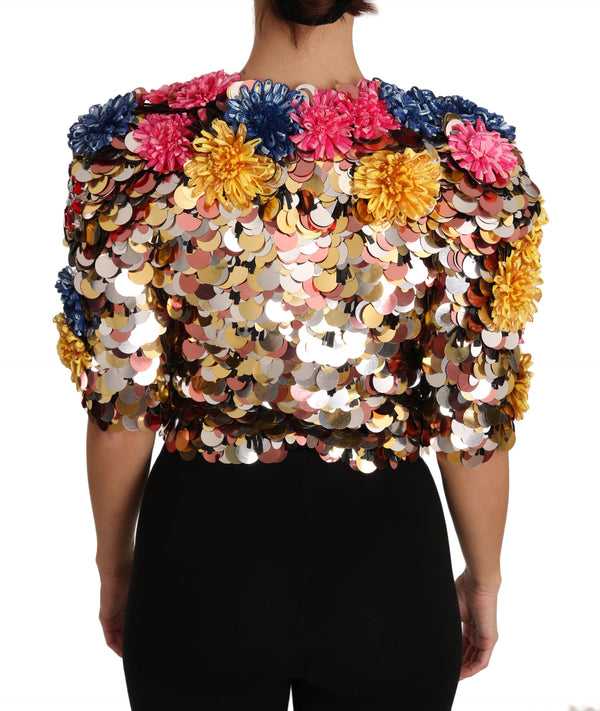 Enchanted Sicily Crystal-Embellished Short Jacket Dolce & Gabbana