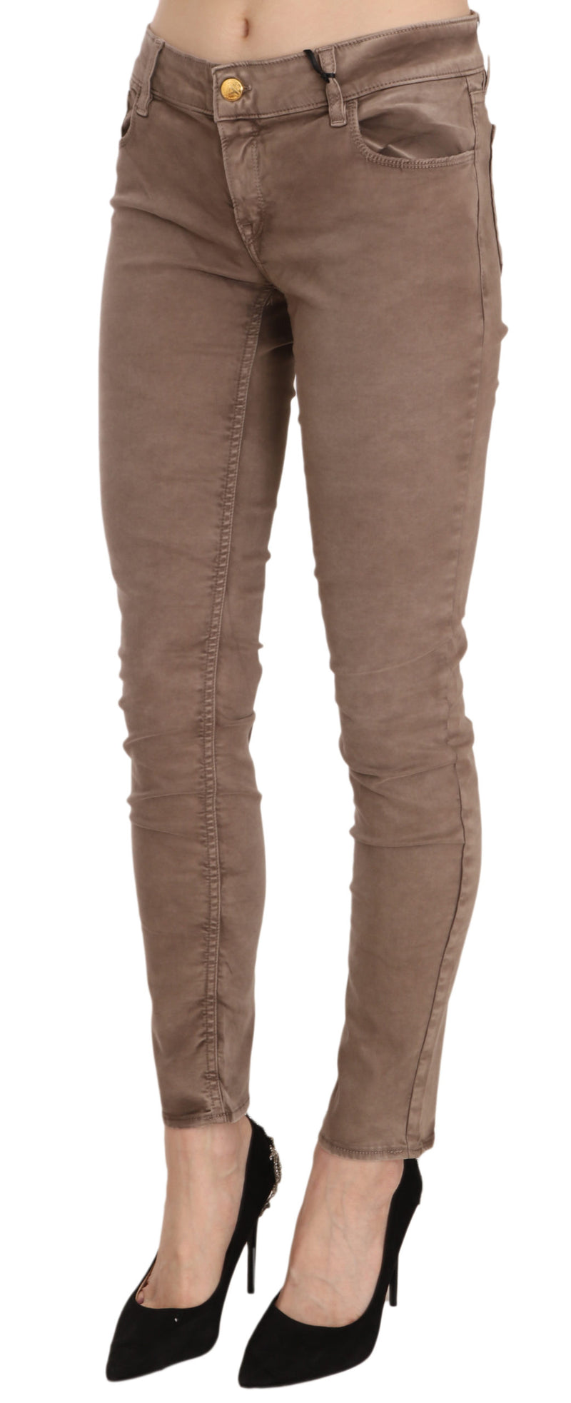 Chic Brown Slim Fit Skinny Jeans CYCLE