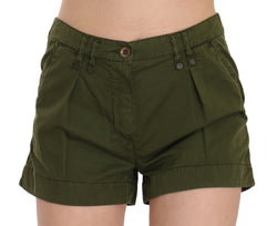 Emerald Mid Waist Cotton Shorts PLEIN SUD