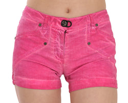 Chic Pink Mid Waist Mini Shorts PLEIN SUD