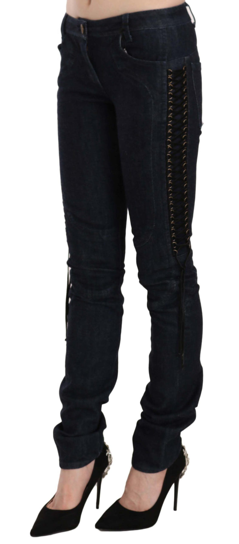 Elegant Low Waist Skinny Trousers Just Cavalli