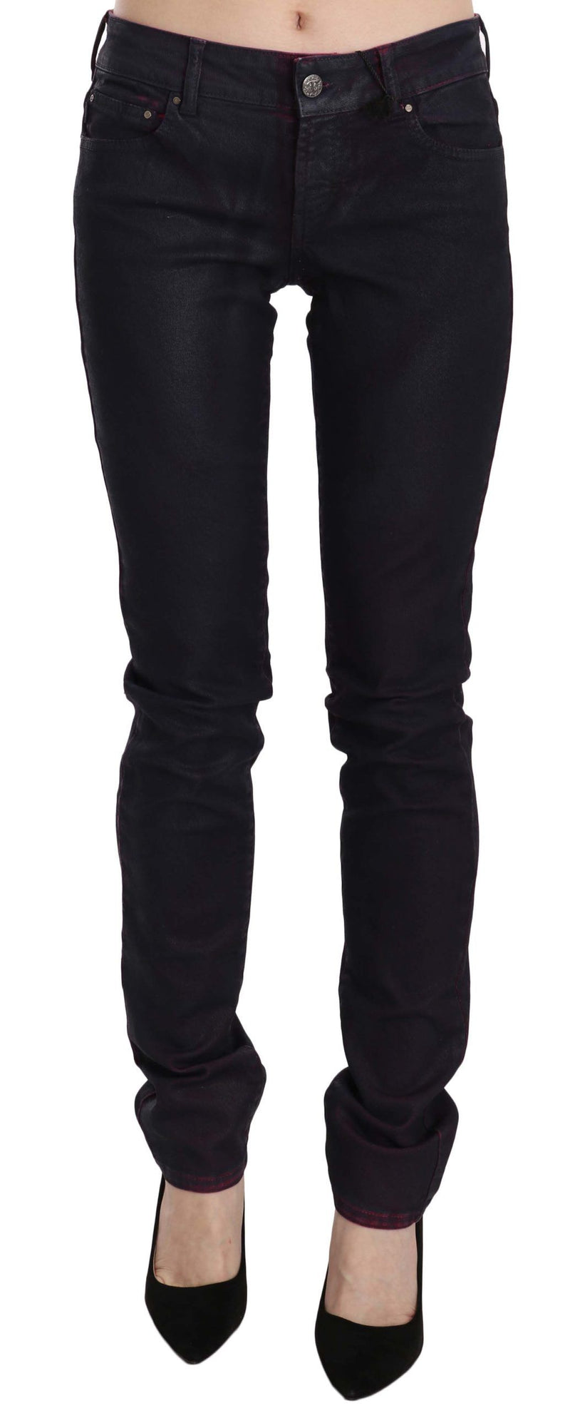 Chic Black Low Waist Skinny Denim Just Cavalli