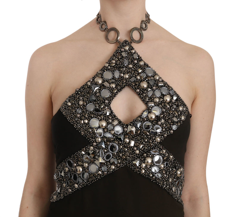 Elegant Sleeveless Mini Shift Dress John Richmond