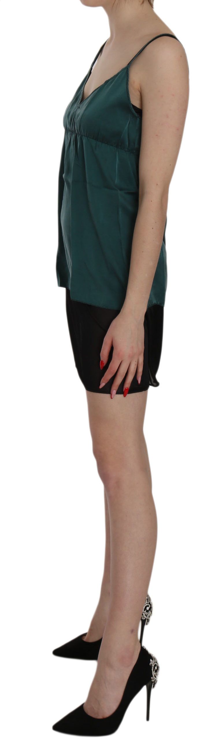 Elegant Spaghetti Strap Silk Mini Dress PINK MEMORIES