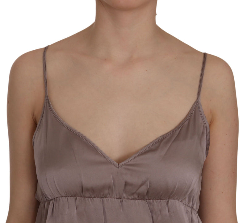 Elegant Spaghetti Strap Silk Mini Dress PINK MEMORIES