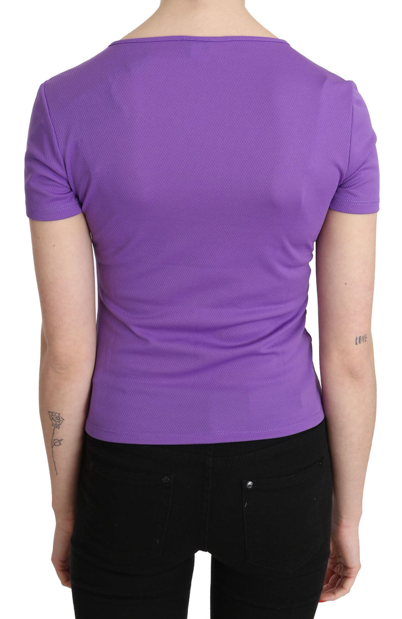 Chic Purple Casual Top for Everyday Elegance GF Ferre