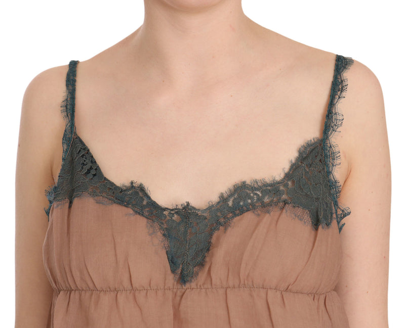 Elegant Spaghetti Strap Lace Top PINK MEMORIES