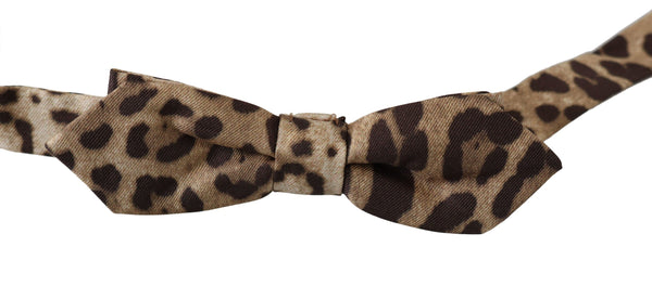 Exquisite Silk Leopard Print Bow Tie Dolce & Gabbana