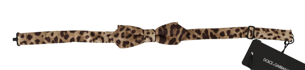 Exquisite Silk Leopard Print Bow Tie Dolce & Gabbana