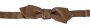 Elegant Brown Gold Bow Tie Dolce & Gabbana