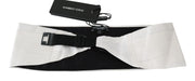 Elegant White Silk Cummerbund Dolce & Gabbana