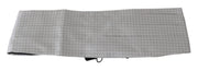 Elegant Gray Silk Cummerbund Dolce & Gabbana