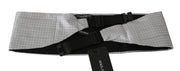 Elegant Gray Silk Cummerbund Dolce & Gabbana