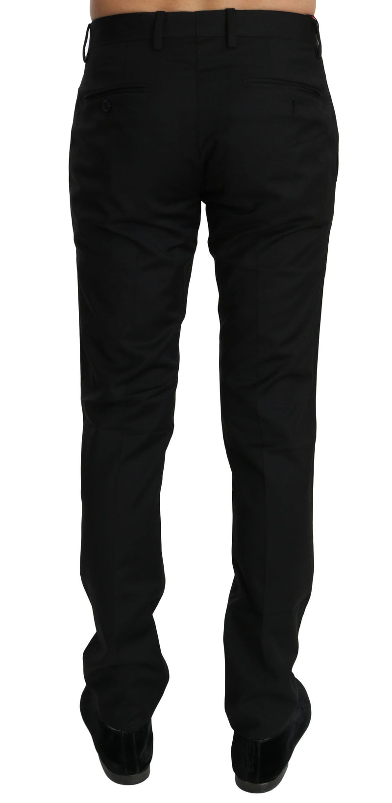 Elegant Black Wool Dress Pants Dolce & Gabbana