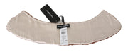 Elegant Beige Lambskin Scarf for Women Dolce & Gabbana