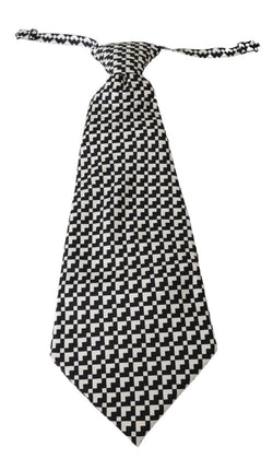 Elegant Black Patterned Silk Tie Dolce & Gabbana