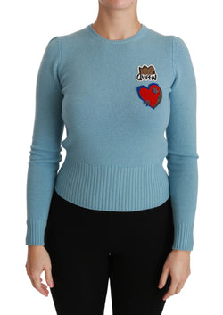 Queen Heart Beaded Wool Sweater Dolce & Gabbana