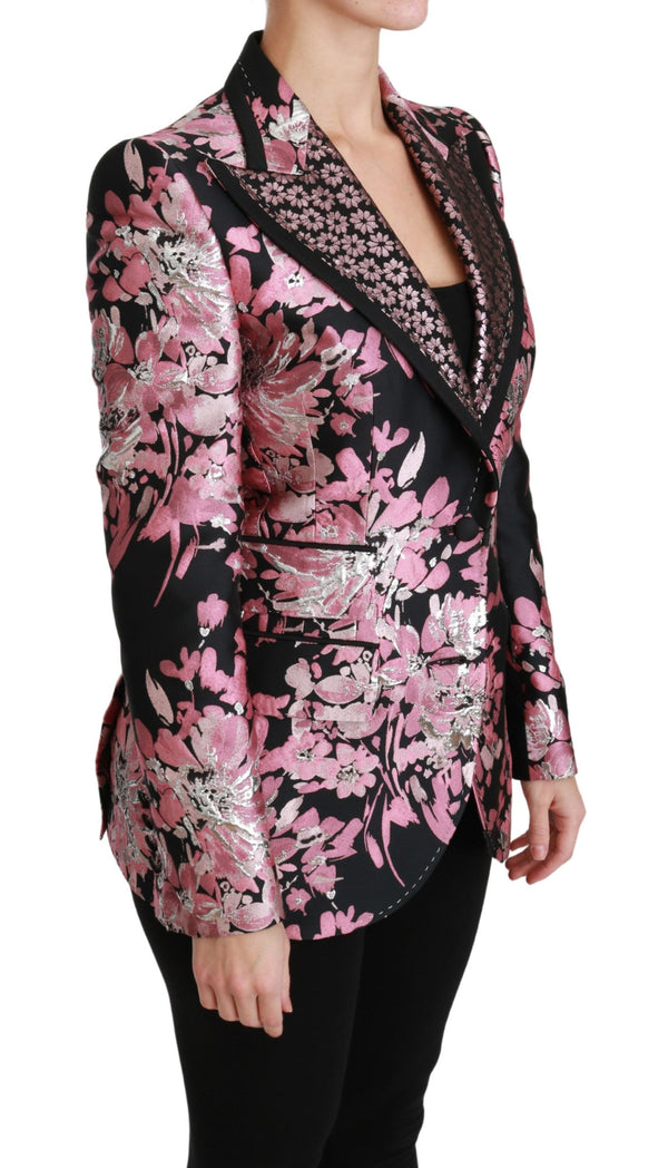 Elegant Floral Jacquard Blazer Dolce & Gabbana