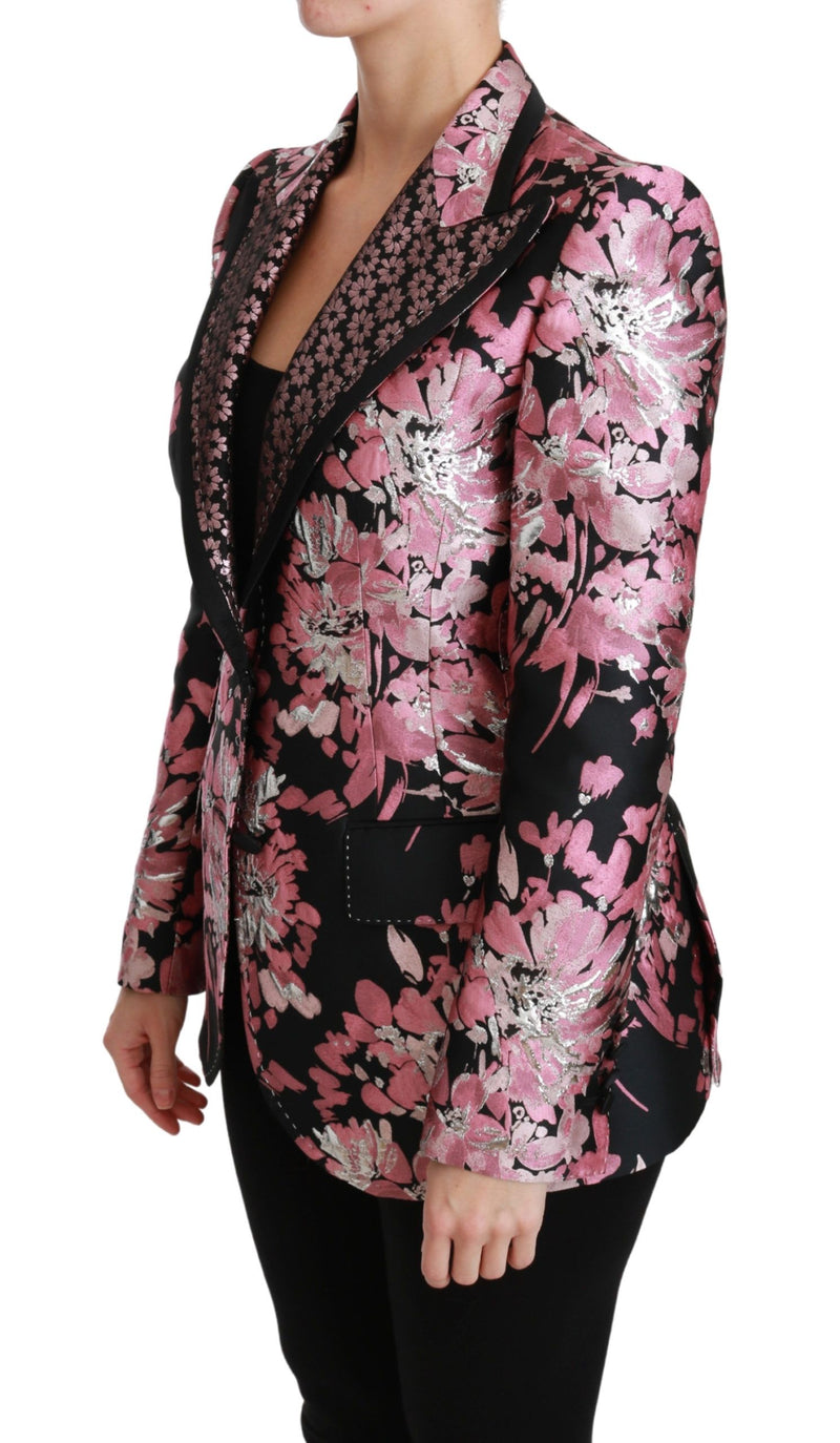 Elegant Floral Jacquard Blazer Dolce & Gabbana