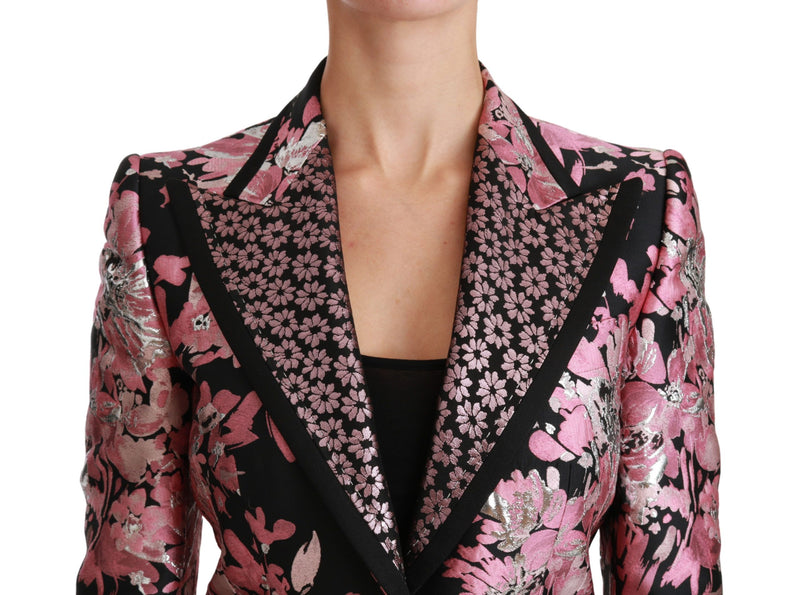 Elegant Floral Jacquard Blazer Dolce & Gabbana