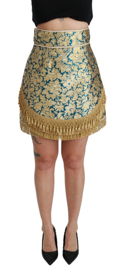 Elevate Your Wardrobe with Our Exquisite Gold Skirt Dolce & Gabbana