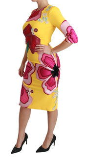 Sunshine Bloom Sheath Knee-Length Dress Dolce & Gabbana