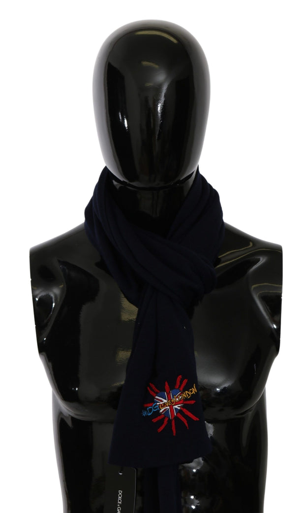 Elegant Virgin Wool Men's Scarf Dolce & Gabbana