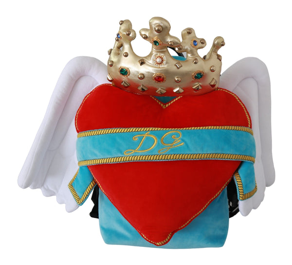 Jeweled Heart Wings Backpack Dolce & Gabbana