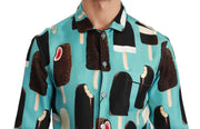 Exclusive Silk Blend Ice-Cream Print Shirt Dolce & Gabbana