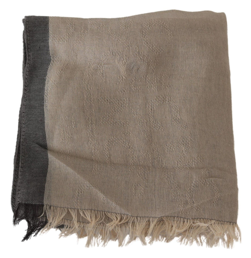 Elegant Beige Cotton Scarf for Women Costume National