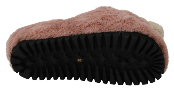 Chic Pink Bear House Slippers by D&G Dolce & Gabbana