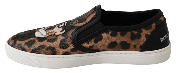 Chic Leopard Print Loafers for Elegant Comfort Dolce & Gabbana