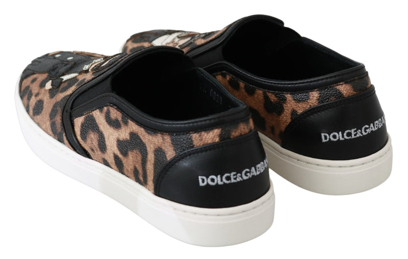 Chic Leopard Print Loafers for Elegant Comfort Dolce & Gabbana