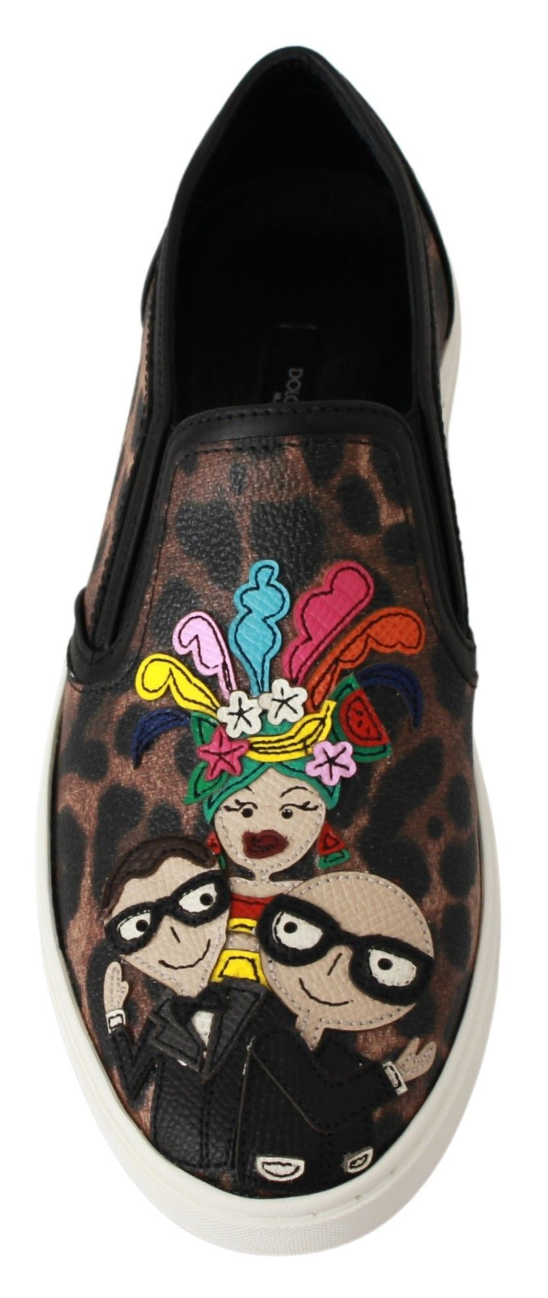 Elegant Leopard Print Loafers for Sophisticated Style Dolce & Gabbana