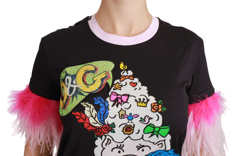 Chic Crewneck Year of the Pig Motif Tee Dolce & Gabbana