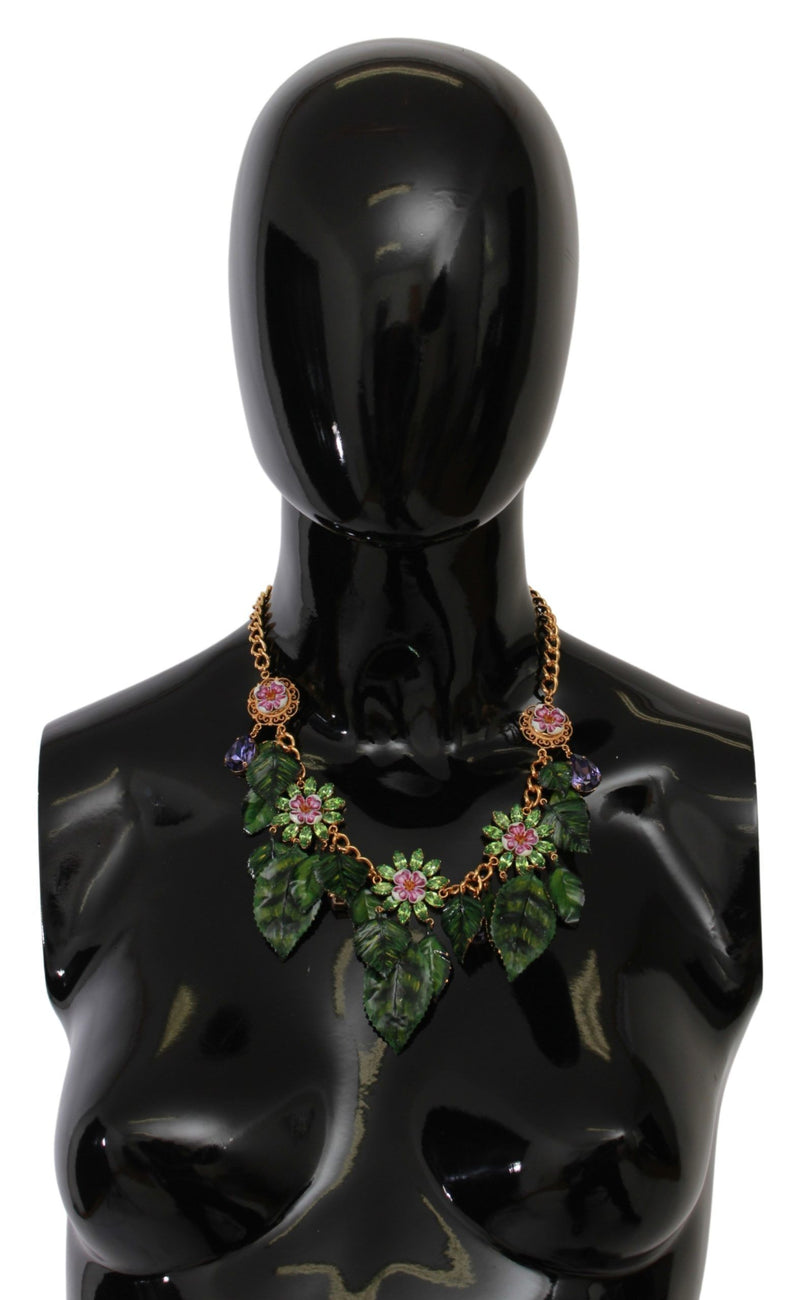 Elegant Floral Sicily Charm Necklace Dolce & Gabbana