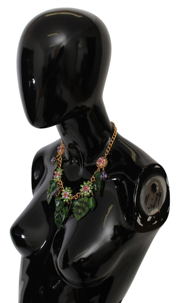 Elegant Floral Sicily Charm Necklace Dolce & Gabbana