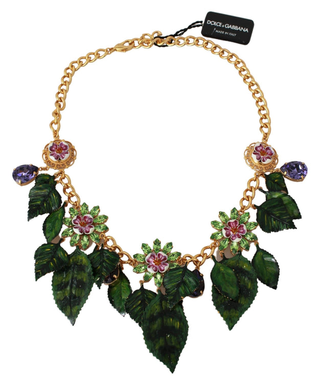 Elegant Floral Sicily Charm Necklace Dolce & Gabbana