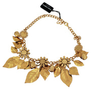 Elegant Floral Sicily Charm Necklace Dolce & Gabbana