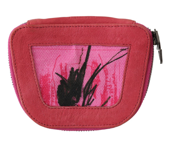 Elegant Pink Fabric Coin Wallet PINKO