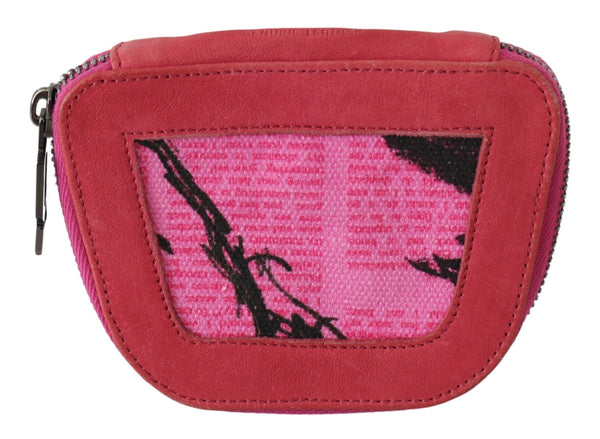 Elegant Pink Fabric Coin Wallet PINKO