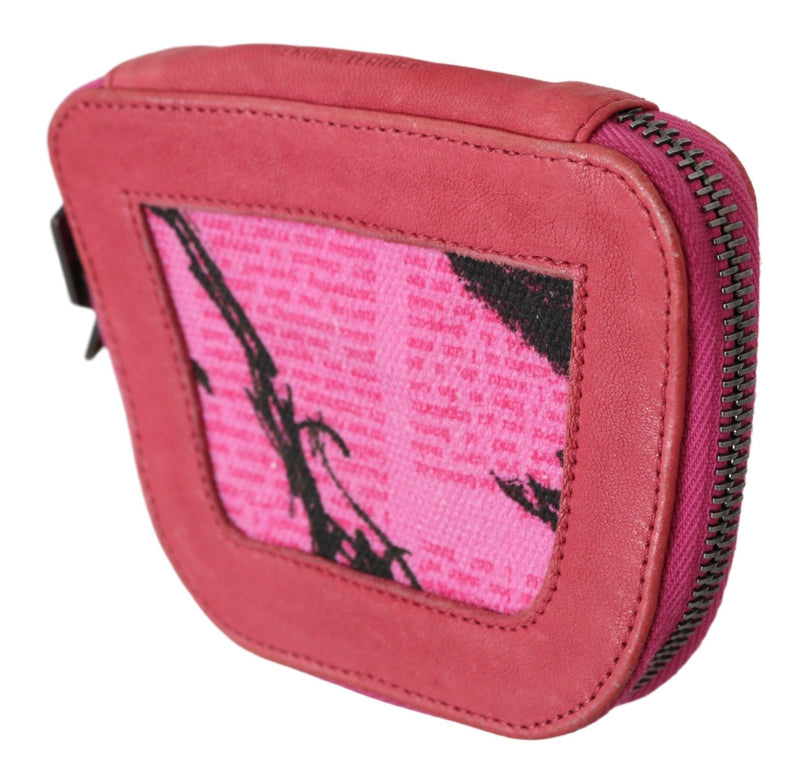 Elegant Pink Fabric Coin Wallet PINKO