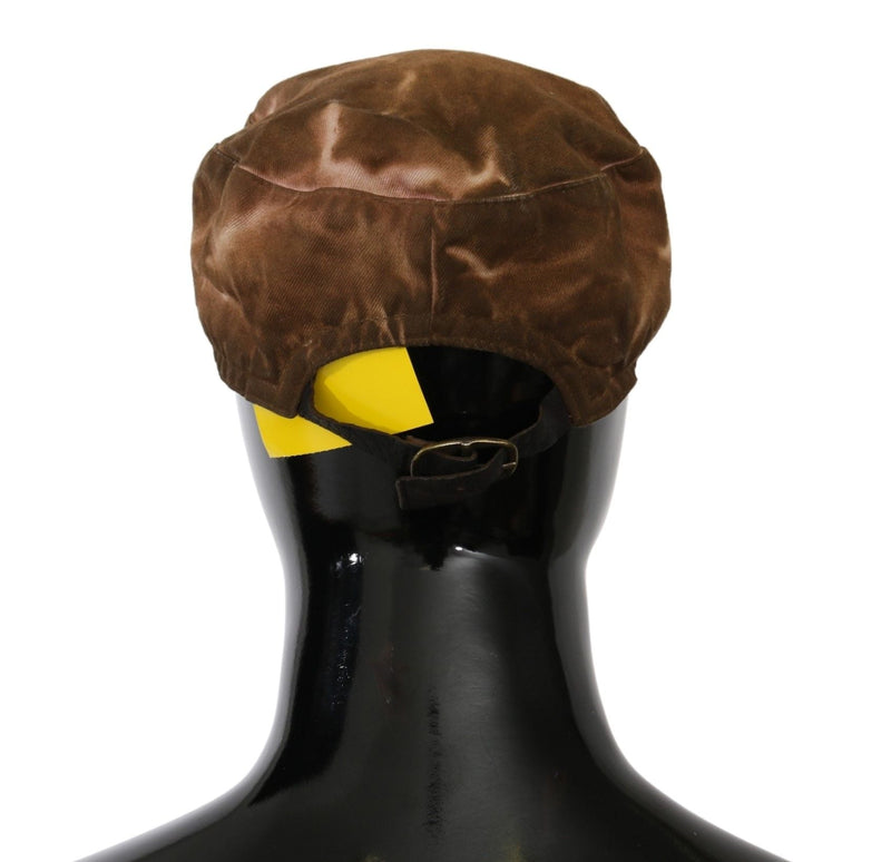 Elegant Brown Newsboy Hat Costume National