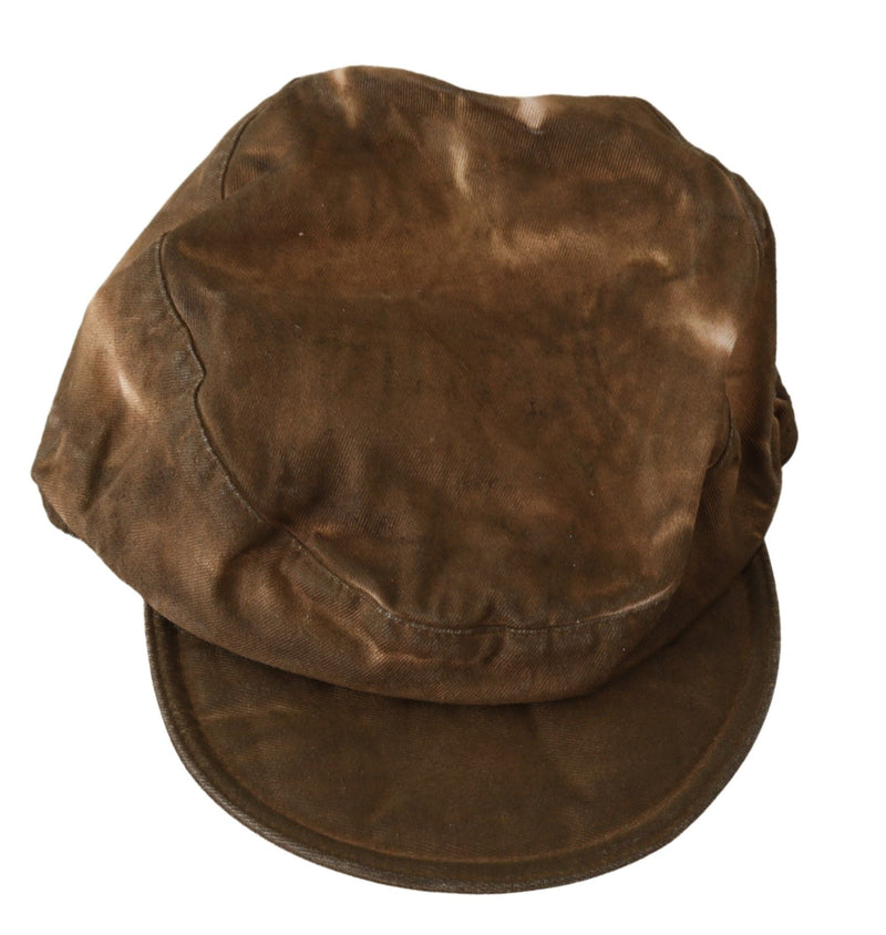Elegant Brown Newsboy Hat Costume National