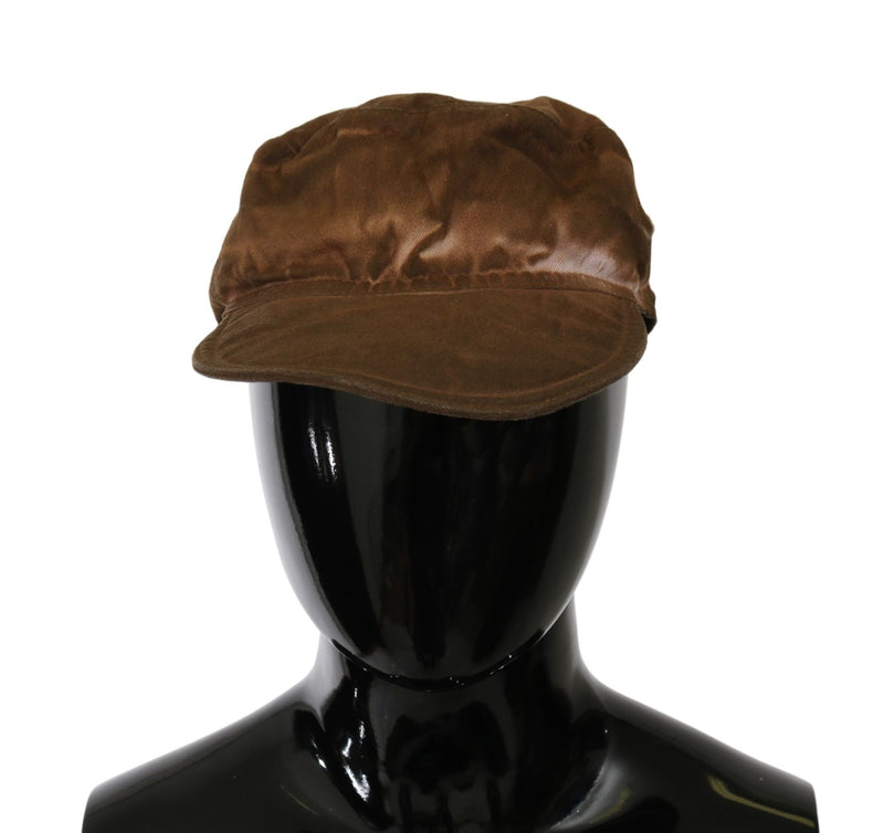 Elegant Brown Newsboy Hat Costume National