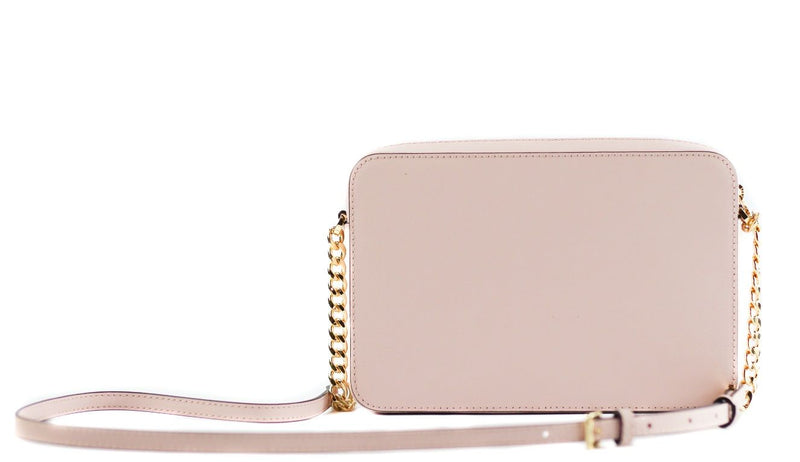 Jet Set Large East West Saffiano Leather Crossbody Bag Handbag (Powder Blush) Michael Kors