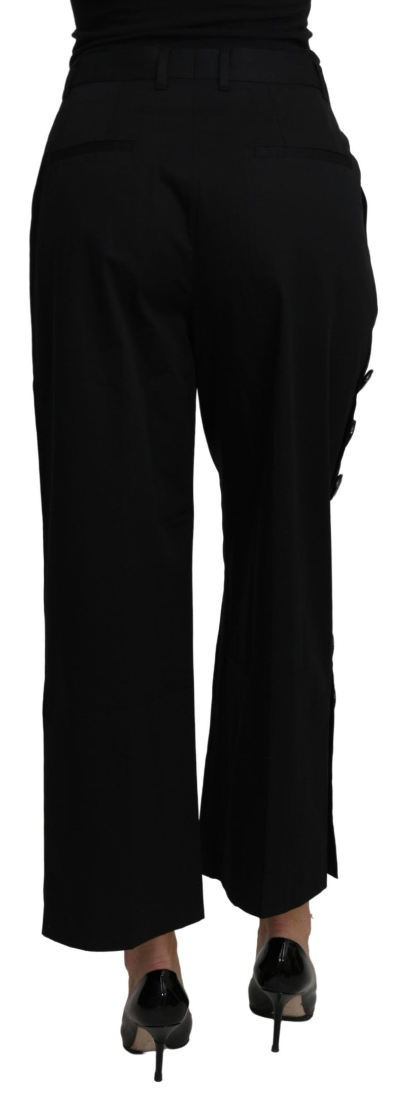 Elegant High Waist Cropped Pants Dolce & Gabbana