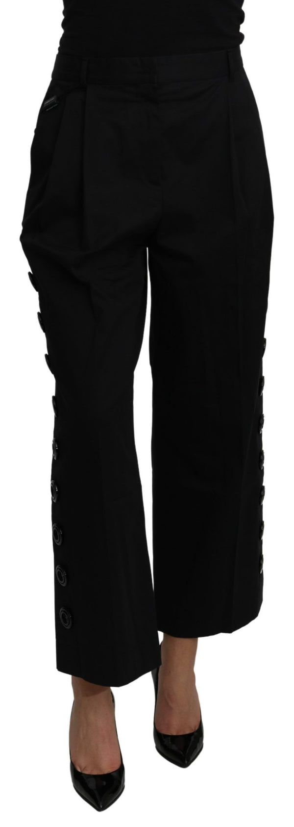 Elegant High Waist Cropped Pants Dolce & Gabbana